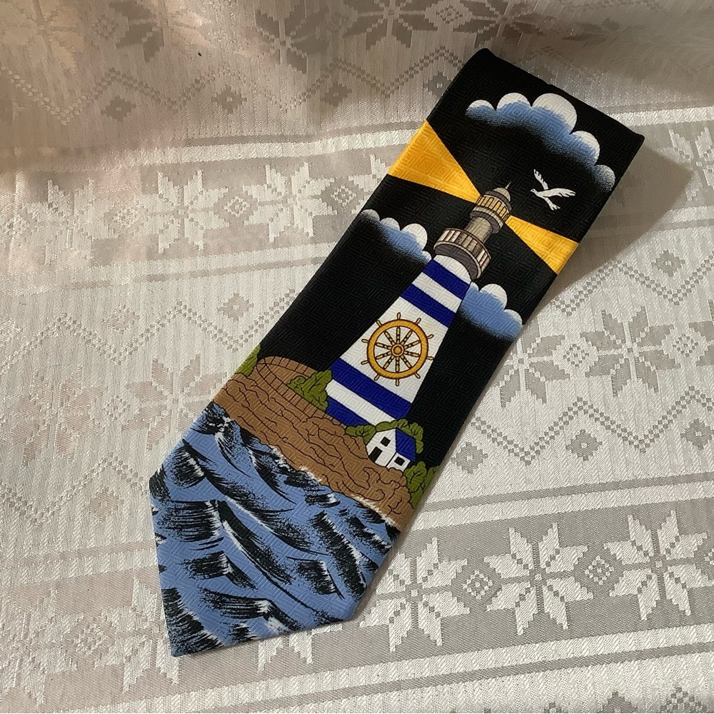Museo Tie Nautical Formal Polyester, Made in Korea